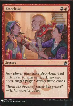 Magic The Gathering MTG Mystery Pack Card Browbeat - Image 1