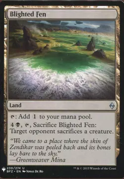 Magic The Gathering MTG Mystery Pack Card Blighted Fen - Image 1