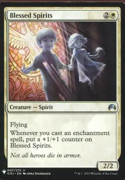 Magic The Gathering MTG Mystery Pack Card Blessed Spirits - Image 1