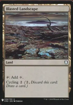Magic The Gathering MTG Mystery Pack Card Blasted Landscape - Image 1