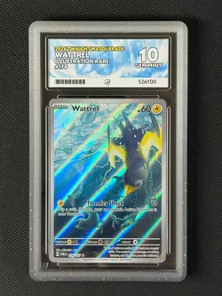 ACE 10 Wattrel 178/167 IR Pokemon Card Sv06: Twilight Masquerade Holo GEM MINT - Image 1