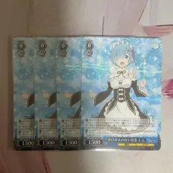 Weiss Schwarz Re:Zero Rare Rem RR Trading Card Individual Card - Image 1