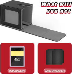 HSMH MTG Deck Box for Commander Display Window,Card Deck Box Fits 100 Double - Image 4