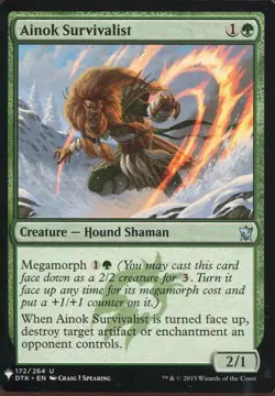 Magic The Gathering MTG Mystery Pack Card Ainok Survivalist - Image 1