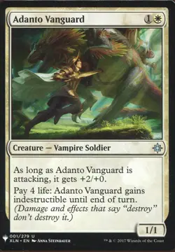 Magic The Gathering MTG Mystery Pack Card Adanto Vanguard - Image 1