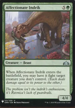 Magic The Gathering MTG Mystery Pack Card Affectionate Indrik - Image 1