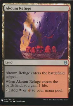Magic The Gathering MTG Mystery Pack Card Akoum Refuge - Image 1