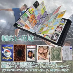 REDICE 9-Pocket Trading Card Binder 400 Cards PU Leather Zip Album Pokemon MTG - Image 5