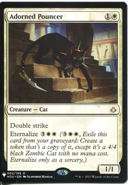 Magic The Gathering MTG Mystery Pack Card Adorned Pouncer - Image 1