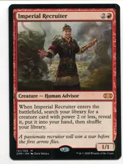 Magic The Gathering MTG Double Masters Card #131 Imperial Recruiter - Image 1