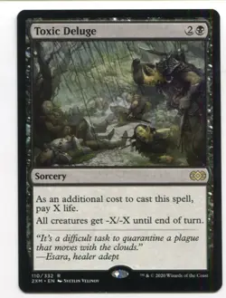 Magic The Gathering MTG Double Masters Card #110 Toxic Deluge - Image 1
