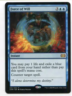 Magic The Gathering MTG Double Masters Card #51 Force of Will - Image 1