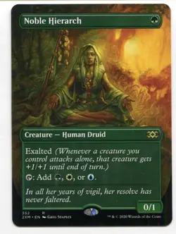 Magic The Gathering MTG Double Masters Extended Art Card #352 Noble Hierarch - Image 1