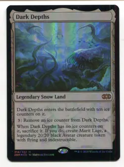 Magic The Gathering MTG Double Masters Foil Card #314 Dark Depths - Image 1