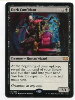 Magic The Gathering MTG Double Masters Card #81 Dark Confidant - Image 1