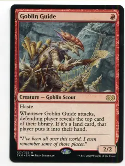 Magic The Gathering MTG Double Masters Card #127 Goblin Guide - Image 1