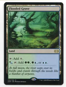 Magic The Gathering MTG Double Masters Card #318 Flooded Grove - Image 1