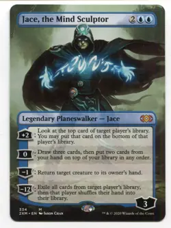 Magic The Gathering MTG Double Masters Extended Art Card #334 Jace Mind Sculptor - Image 1
