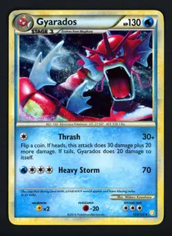Shiny Gyarados 123/123 HeartGold SoulSilver Holo Rare Pokemon TCG - Image 1