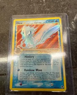 2006 POKEMON EX DRAGON FRONTIERS GOLD STAR #101 MEW HOLO - Image 1