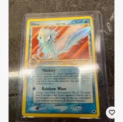 2006 POKEMON EX DRAGON FRONTIERS GOLD STAR #101 MEW HOLO - Image 5