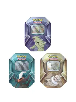 3 x Triple Whammy Collector Sealed Tins (Complete Tin Set) Pokemon TCG - Image 2