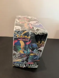 Pokemon TCG Rebel Clash Booster Box Sealed With Minor Dings Or Dents 2 - Image 2