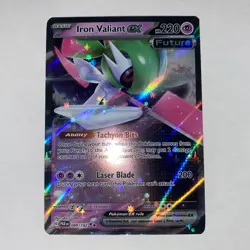 Pokemon TCG Iron Valiant EX Paradox Rift 089/182 Double Rare - Image 1