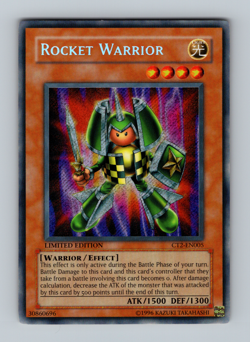 Rocket Warrior CT2 Near Mint Secret Rare Tin Promo NM Yugioh 2005 - Image 1