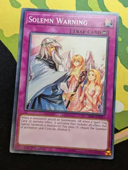 Solemn Warning - SR05-EN037 - Common - Light Play - Yugioh - Image 1