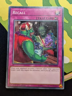 Recall - SR05-EN040 - Common - Light Play - Yugioh - Image 1