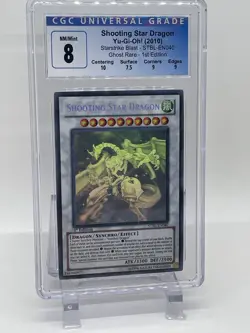 Shooting Star Dragon 1st Edition Ghost Rare CGC 8 2010 STBL-EN040 Yu-Gi-Oh! Card - Image 4