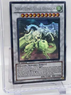 Shooting Star Dragon 1st Edition Ghost Rare CGC 8 2010 STBL-EN040 Yu-Gi-Oh! Card - Image 5