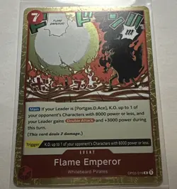 Flame Emperor | OP03-016 R | Pillars of Strength | One Piece Card Game English - Image 1