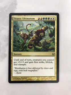 Titanic Ultimatum MTG Magic the Gathering Card LP Lightly Played Duel Decks - Image 1