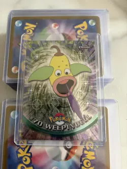 Topps Chrome Spectra Foil Pokemon Card #70 Weepinbell 2000 TV Animation - Image 1