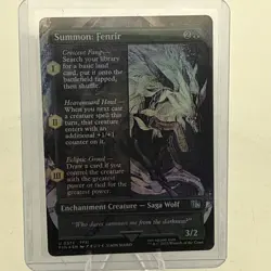 Summon: Fenrir (Borderless) Final Fantasy Foil - Image 1