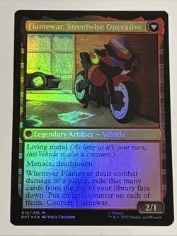 MTG Universes Beyond: Transformers Flamewar, Brash Veteran Foil 010/015 NM - Image 2