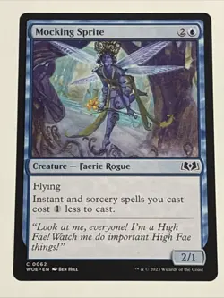 MTG Wilds of Eldraine Mocking Sprite 0062 NM - Image 1