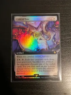 Coin of Fate (Extended Art) Foil - 0104 - Final Fantasy MTG Commander- NM/M - Image 1