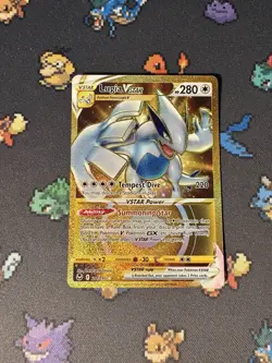 Pokemon Cards Lugia VSTAR 211/195 Gold Secret Rare Silver Tempest - (NM) - Image 1