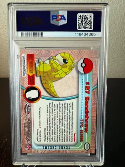 Pokemon 2000 Topps Chrome Sandshrew Tekno PSA 7 Near Mint #27 - Image 2