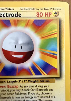 Electrode Pokemon TCG Base Set Unlimited 21/102 Non-Holo Rare 1999 LP - Image 2