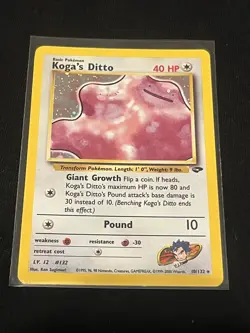 Pokemon TCG Koga's Ditto Holo 10/132 Gym Challenge - Image 1