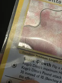Pokemon TCG Koga's Ditto Holo 10/132 Gym Challenge - Image 2