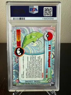 Pokemon 2000 Topps Chrome Metapod Tekno PSA 7 Near Mint #11 - Image 2