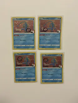 SWIRL 4x Manaphy 041/172 Cosmos Holo Pokemon Prize Pack playset FAST SHIP A - Image 1