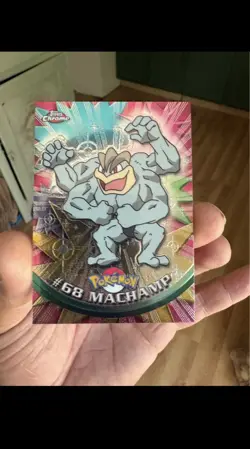 2000 Pokemon Topps Chrome Series 1 #68 Machamp Spectra - Image 1