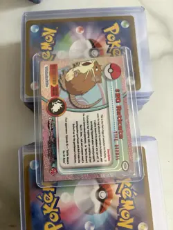 Pokemon 2000 Topps Chrome #20 Raticate Spectra Refractor - Image 2