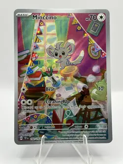 Minccino Pokemon TCG Temporal Forces Full Art IR Illustration Rare 182/162 - Image 1